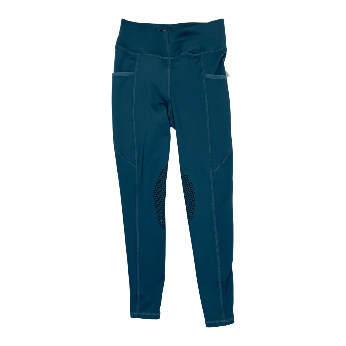 Riding Sport Kids Knee Patch Tights in Cobalt Blue