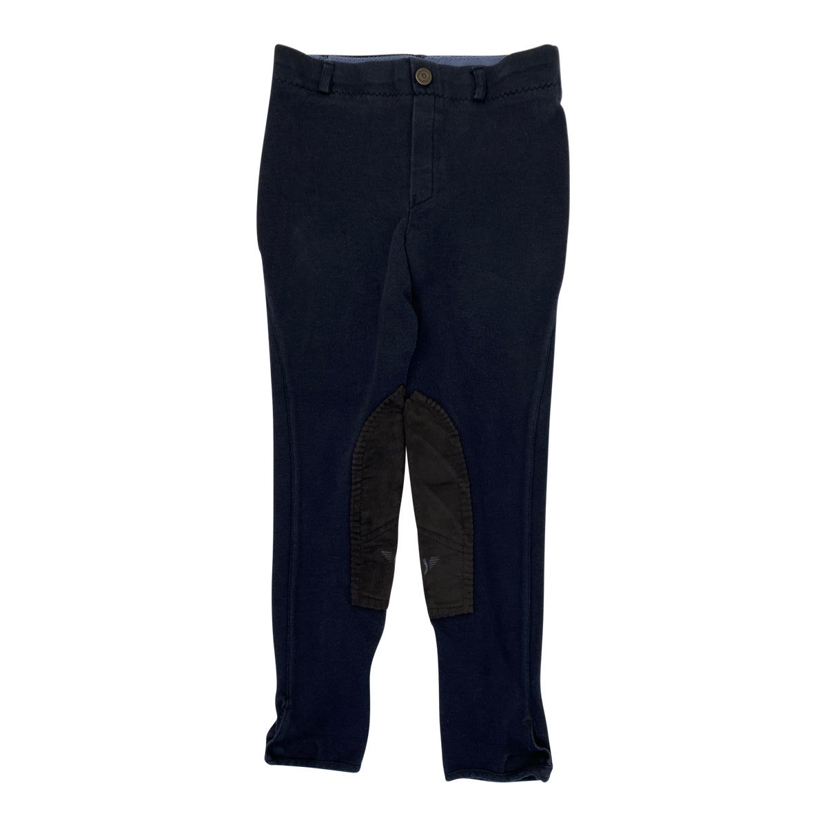 Tuffrider Kids Pull-On Knee Patch Breeches in Navy
