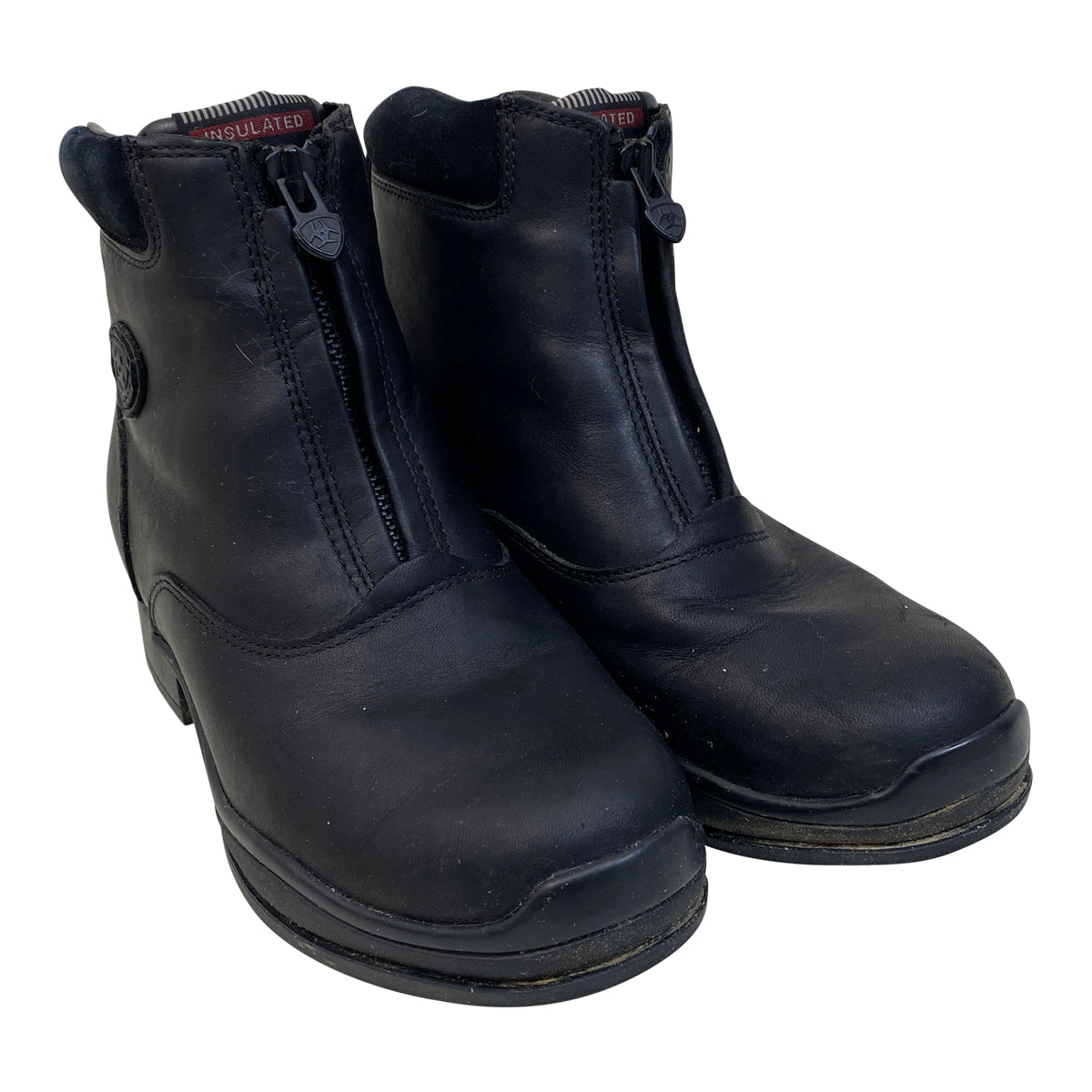 Ariat Extreme Zip Waterproof Insulated Paddock Boots in Black/Pink Accents