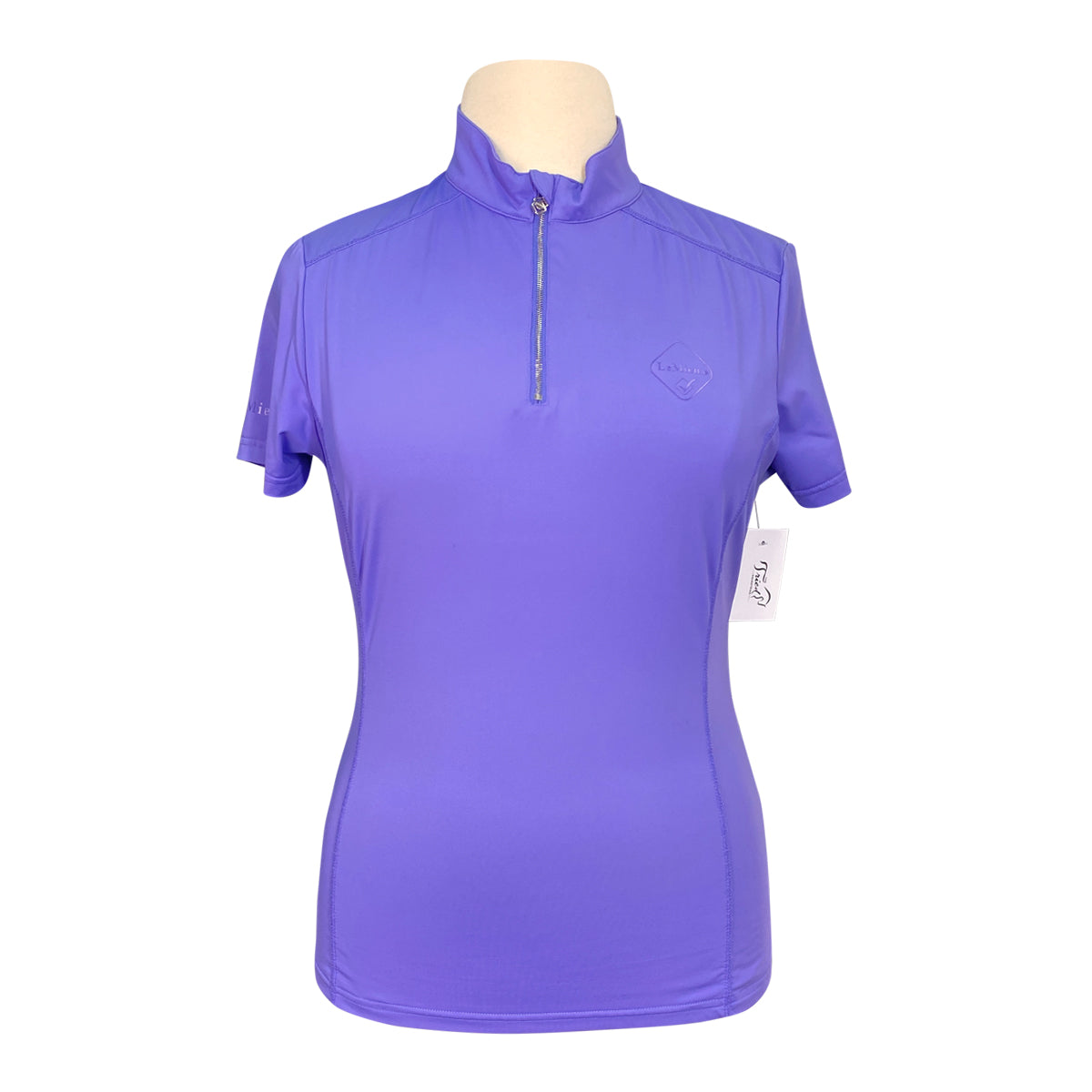 LeMieux Short Sleeve 1/4 Zip Base Layer in Bluebell