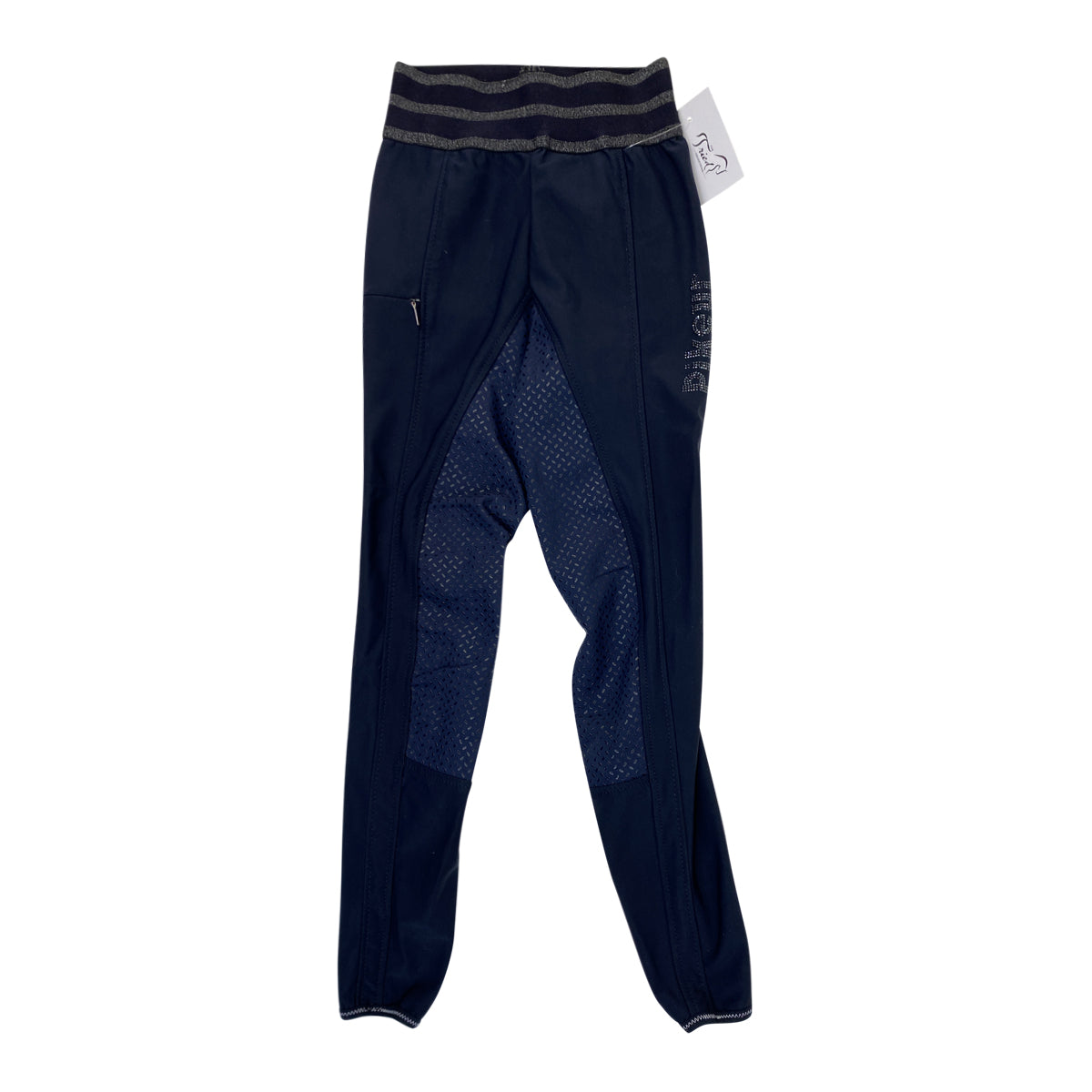 Pikeur Childrens &#39;Ida Grip&#39; Athleisure Softshell Breeches in Navy - Children&#39;s XS