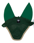 Mattes Custom Soundless Ear Bonnet in Green w/Gold & White Piping