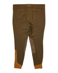 Dover Saddlery Wellesley Classic Piped Knee-Patch Breech in Sepia/Pecan