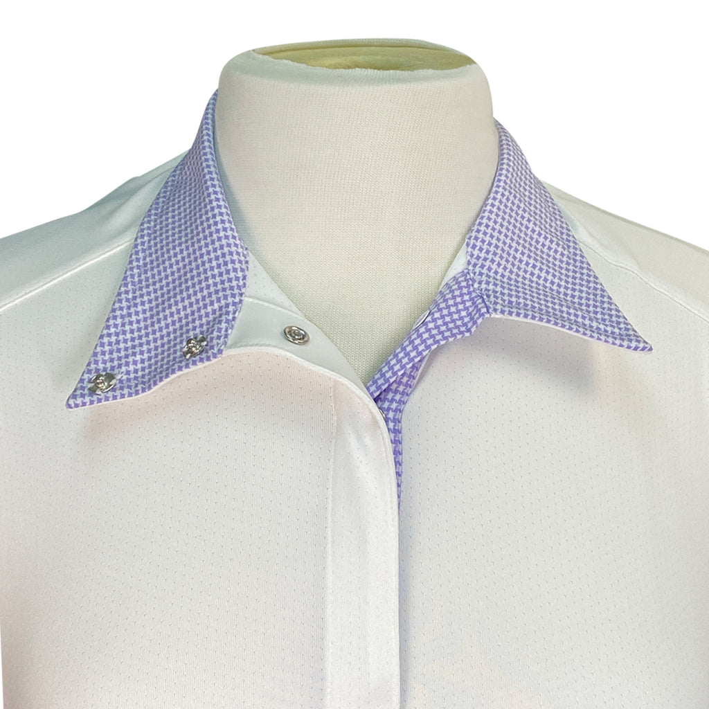 Essex Classics Talent Yarn S/S Show Shirt in Purple Plaid