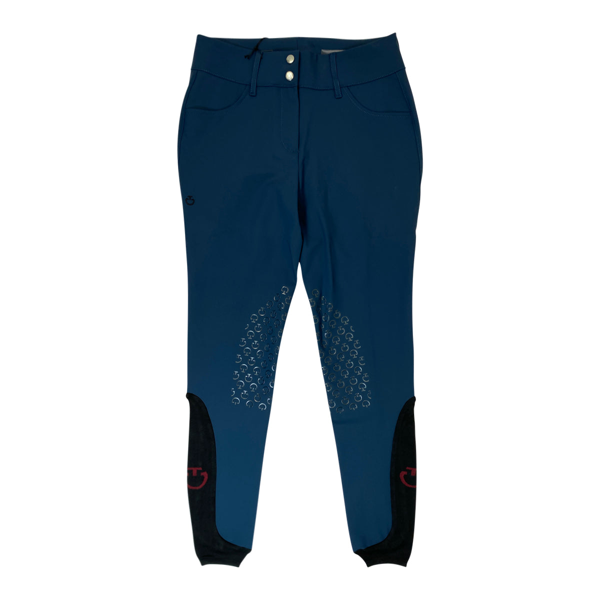 Front of Cavalleria Toscana 'American' High Rise Jumping Breeches in Navy