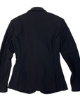 Back of Cavalleria Toscana Girls' Competition Jacket w/Zip in Black - Children's 12