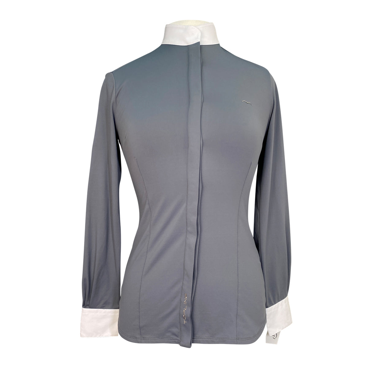 Animo 'Topline' Long Sleeve Show Shirt in Grey