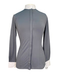Animo 'Topline' Long Sleeve Show Shirt in Grey