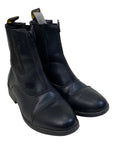 Saxon Zip Paddock Boots in Black
