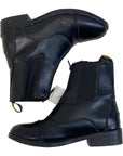 Saxon Zip Paddock Boots in Black