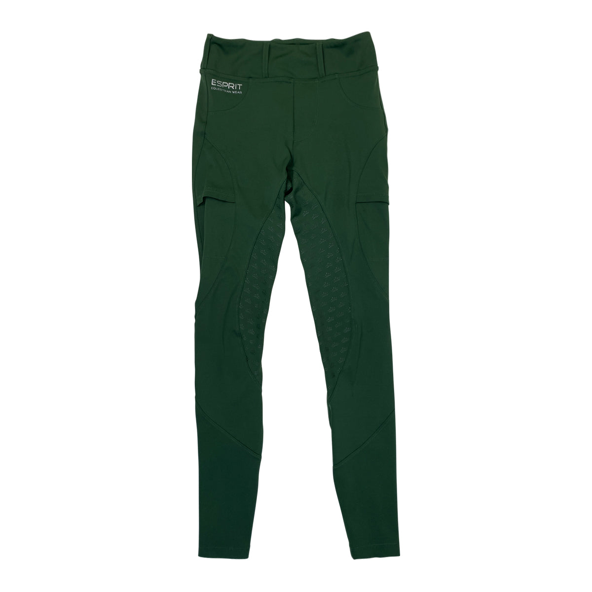 Esprit Equestrian 'Classic' Full Seat Riding Tights in Green