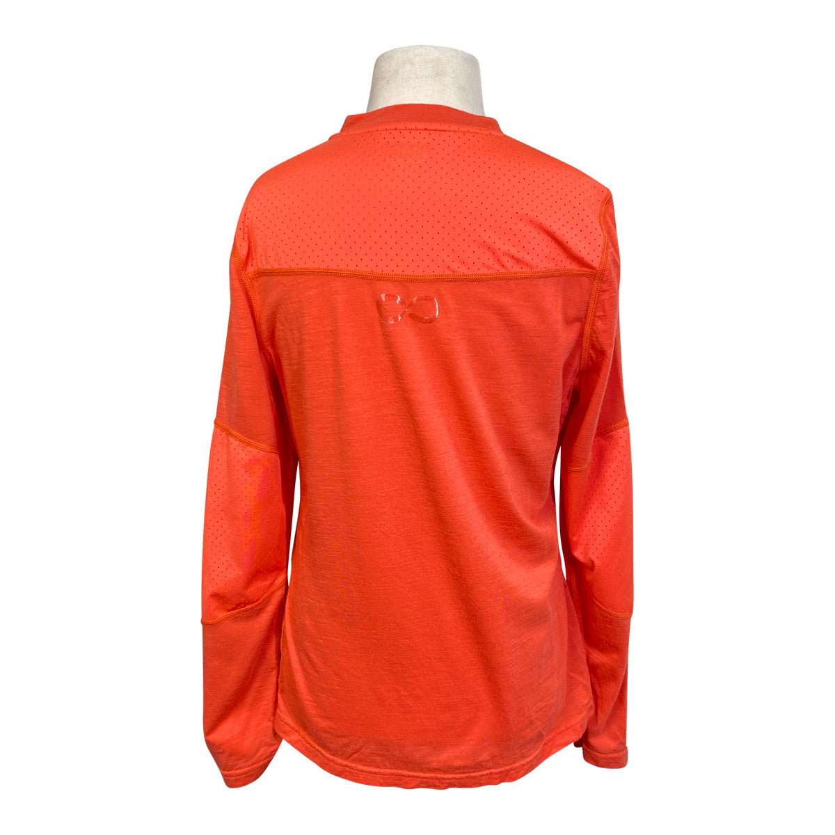 Dover Saddlery Perforated Wool L/S Kids Shirt in Orange