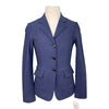 RJ Classics Orange Label 'Shore' Show Coat in Navy Herringbone - Children's 12R