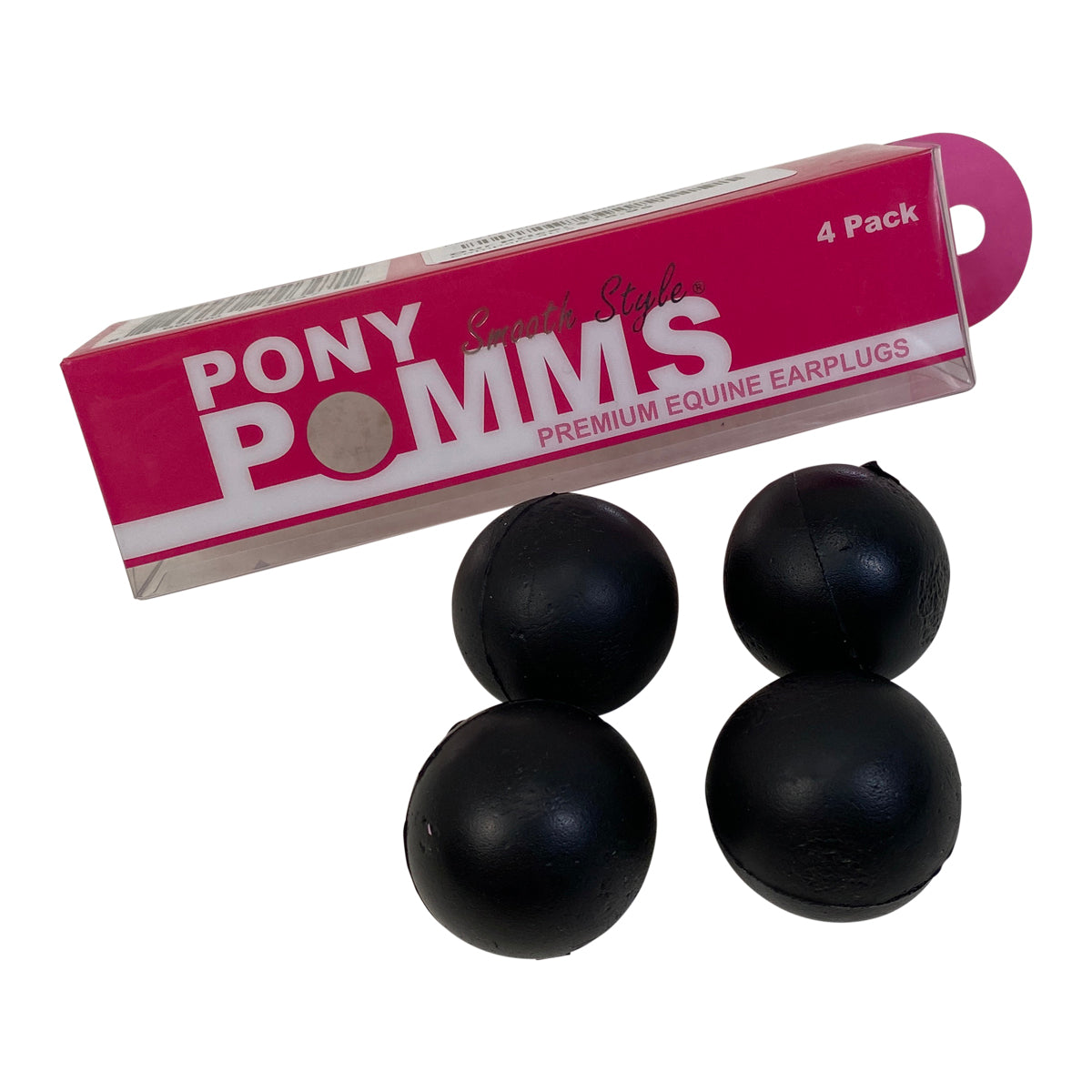 Pony POMMS &#39;Smooth&#39; Ear Plugs in Black