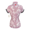 Kastel Denmark Cap Sleeve w/Trim Shirt in Washed Lavender Floral - Women's Small