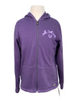 Kerrits 'Horse Sense' Fleece Hoodie in Purple 