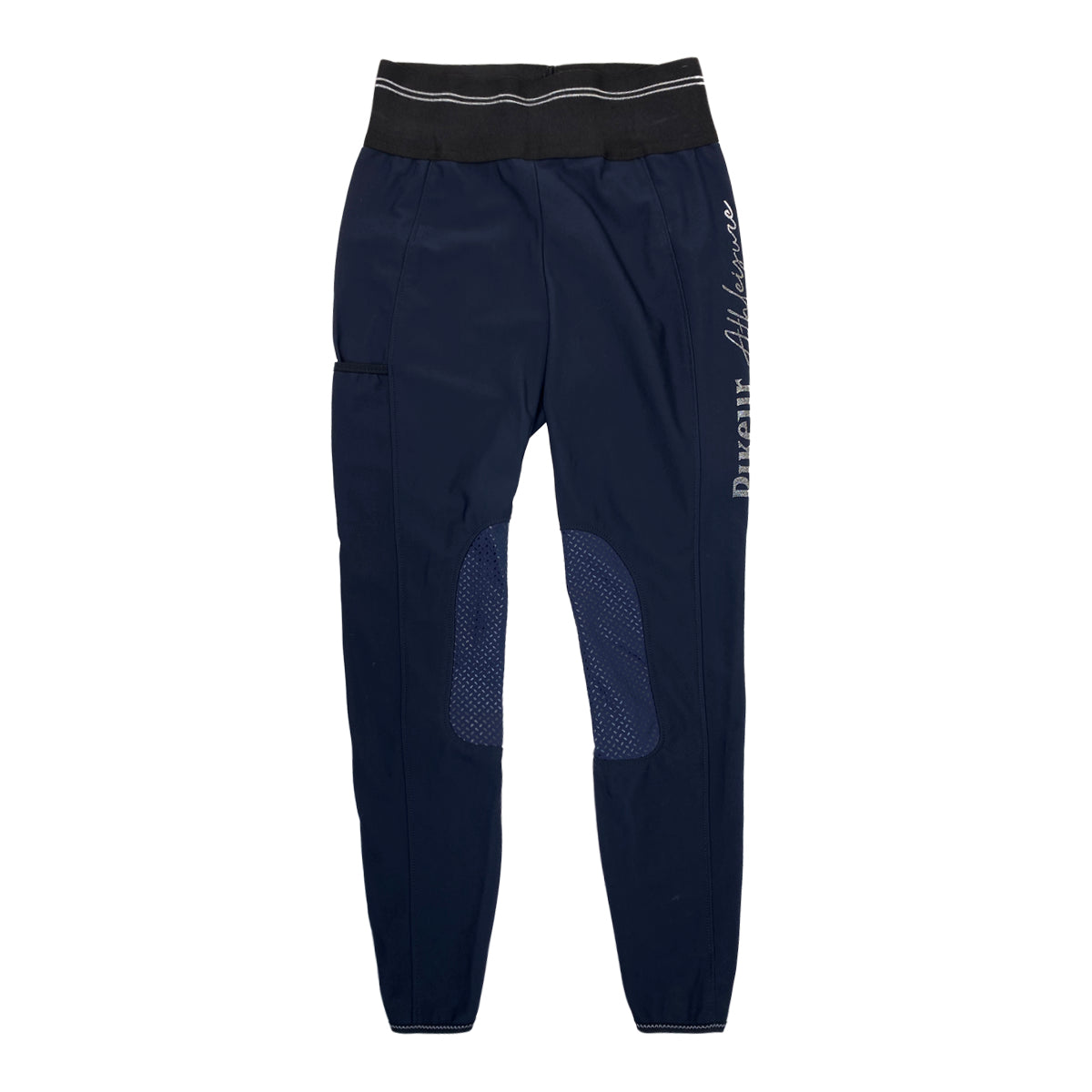 Pikeur 'Gia' Grip Athleisure Breeches Knee Patch in Navy