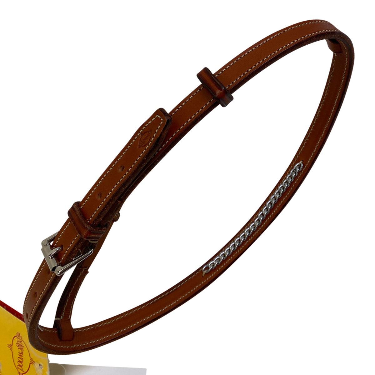 Edgewood Raised Fancy Stitched Chain Noseband Cavesson in Newmarket