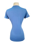 TuffRider 'Taylor' EquiCool Short Sleeve V-Neck Tee in Ensign Blue - Women's XXL