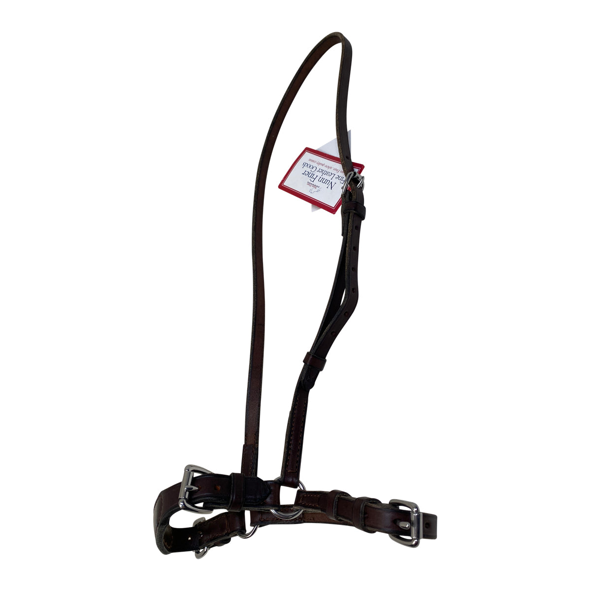 Nunn Finer Adjustable Plain Crank Noseband Cavesson in Brown