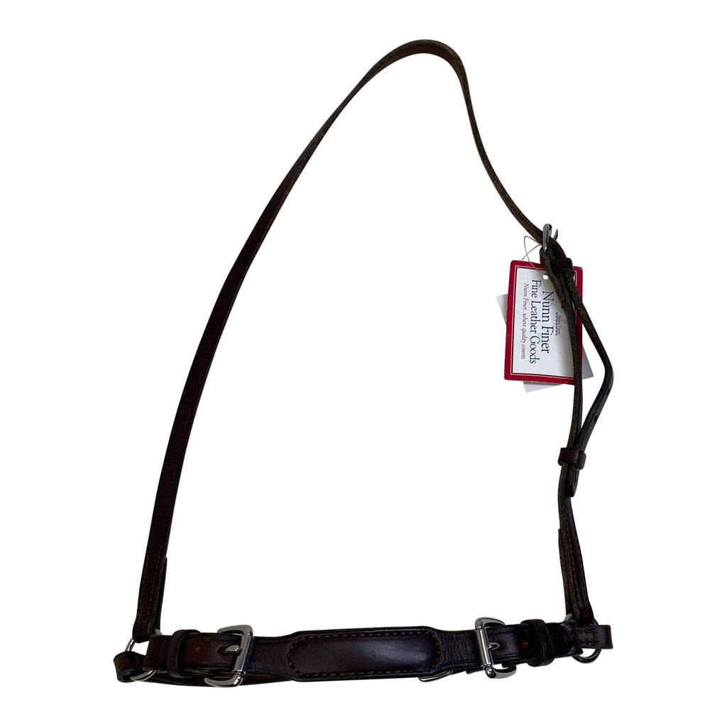 Nunn Finer Adjustable Plain Crank Noseband Cavesson in Brown