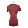 TuffRider 'Taylor' EquiCool Short Sleeve V-Neck Tee in Wine