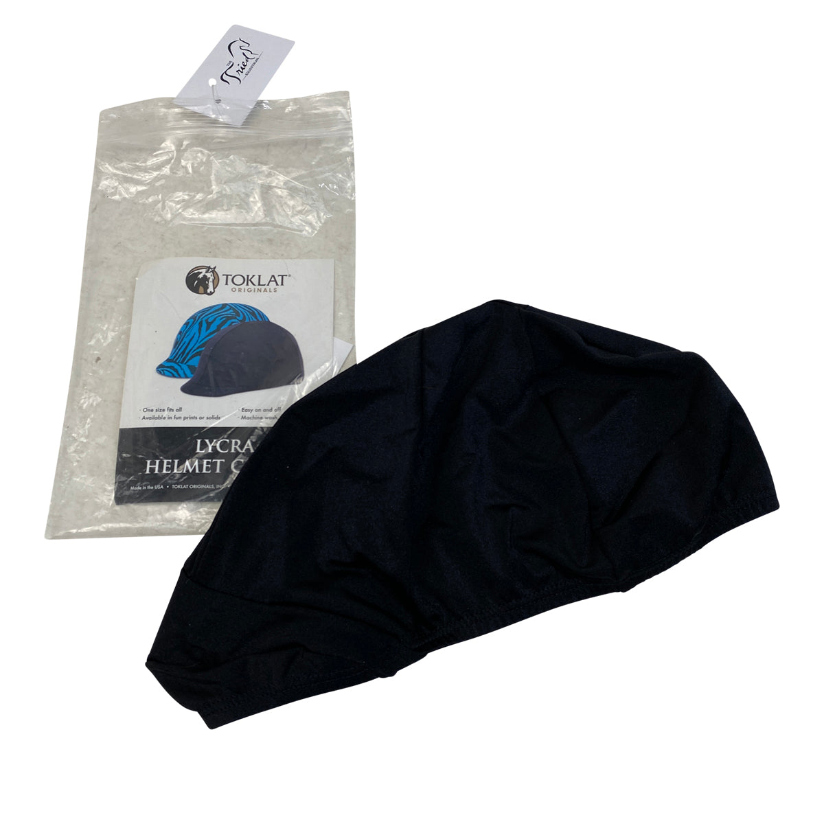 Tolkat Lycra Helmet Cover in Black