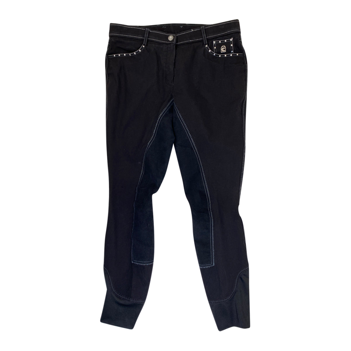 Cavallo Crystalized Full Seat Breeches in Black
