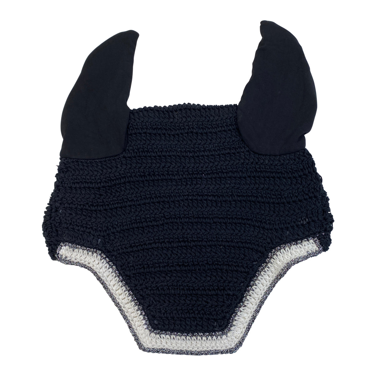 Draper Equine Therapy® Fly Bonnet in Black w/White