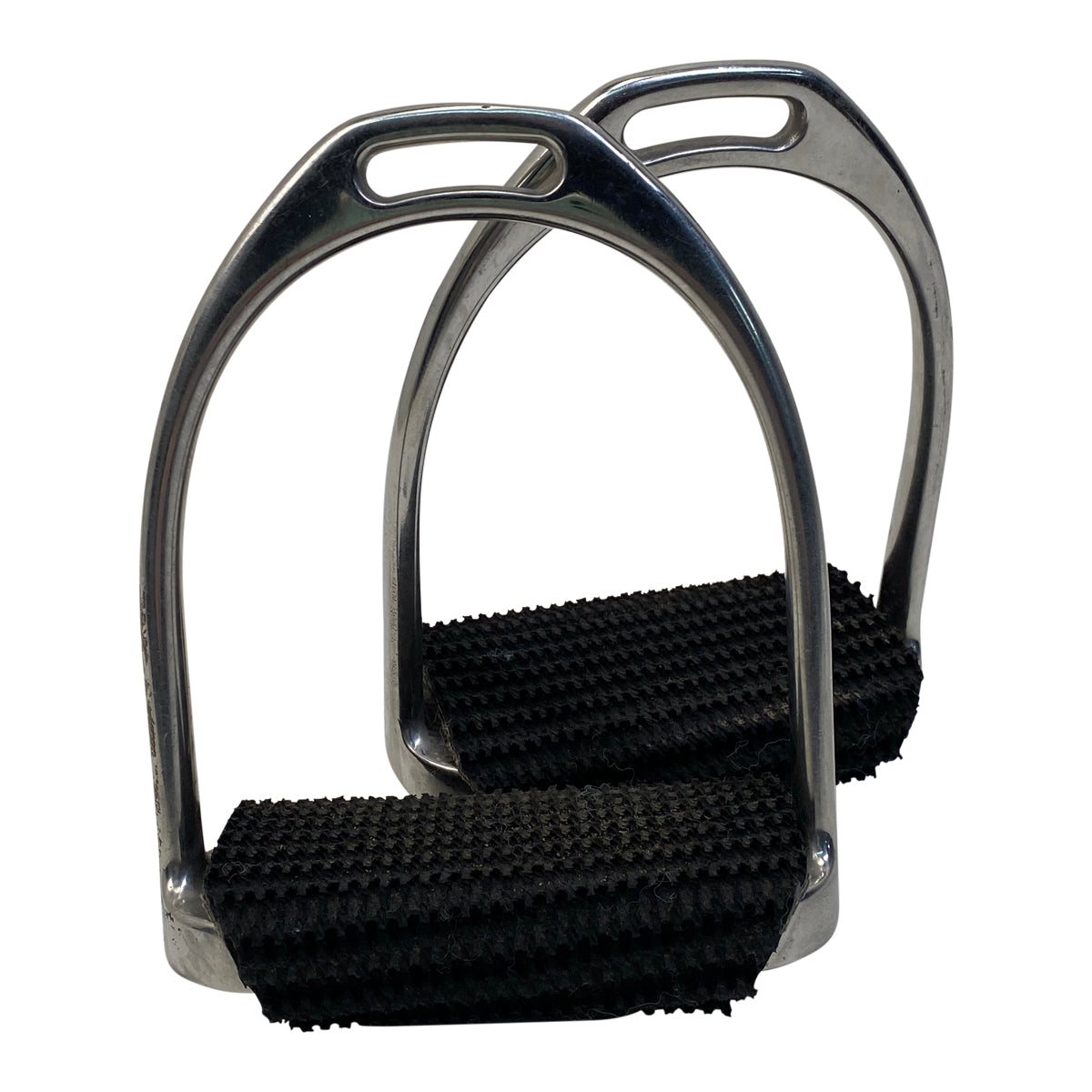 Comfort Stirrups w/ Wrap Pads in Stainless Steel/Black