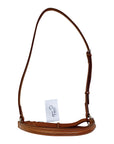 Edgewood Raised Fancy Stitched Crank Noseband Cavesson in Chestnut