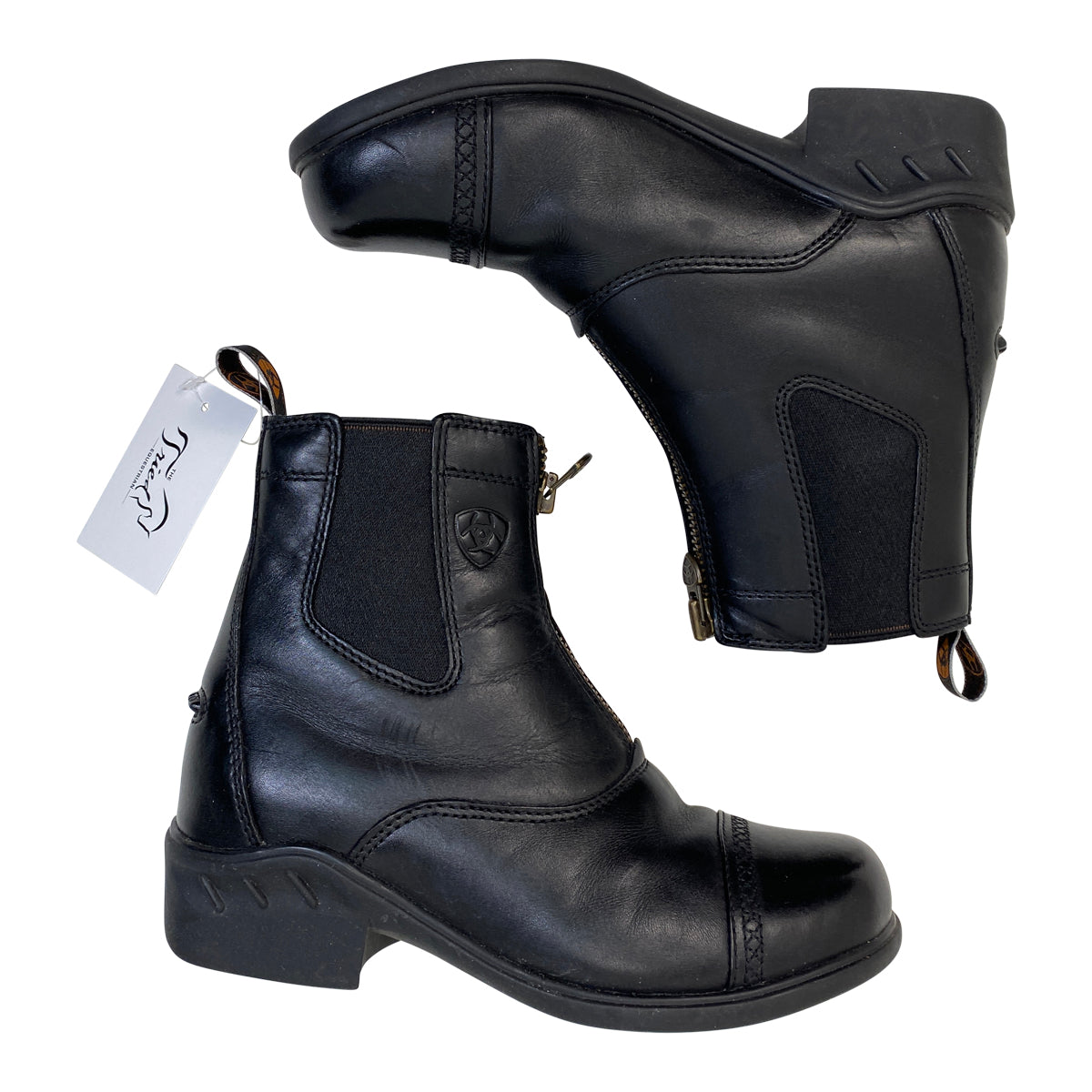 Ariat Heritage RT Zip Paddock Boots in Black