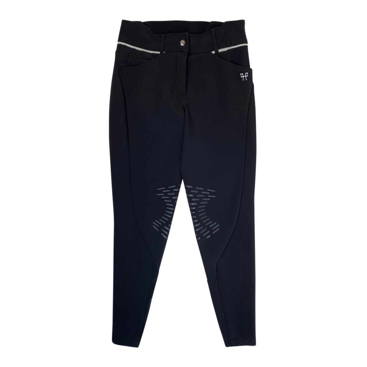 Horse Pilot 'X-Design' Knee Patch Breeches in Black