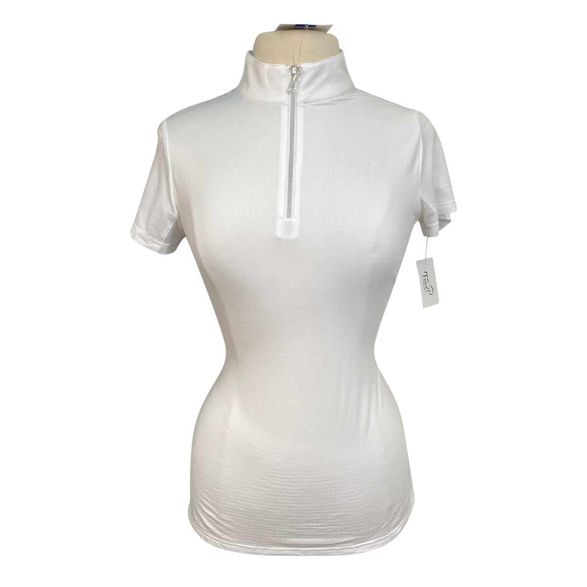 SmartPak Hadley Sunshield 1/4 Zip Short Sleeve Shirt in White