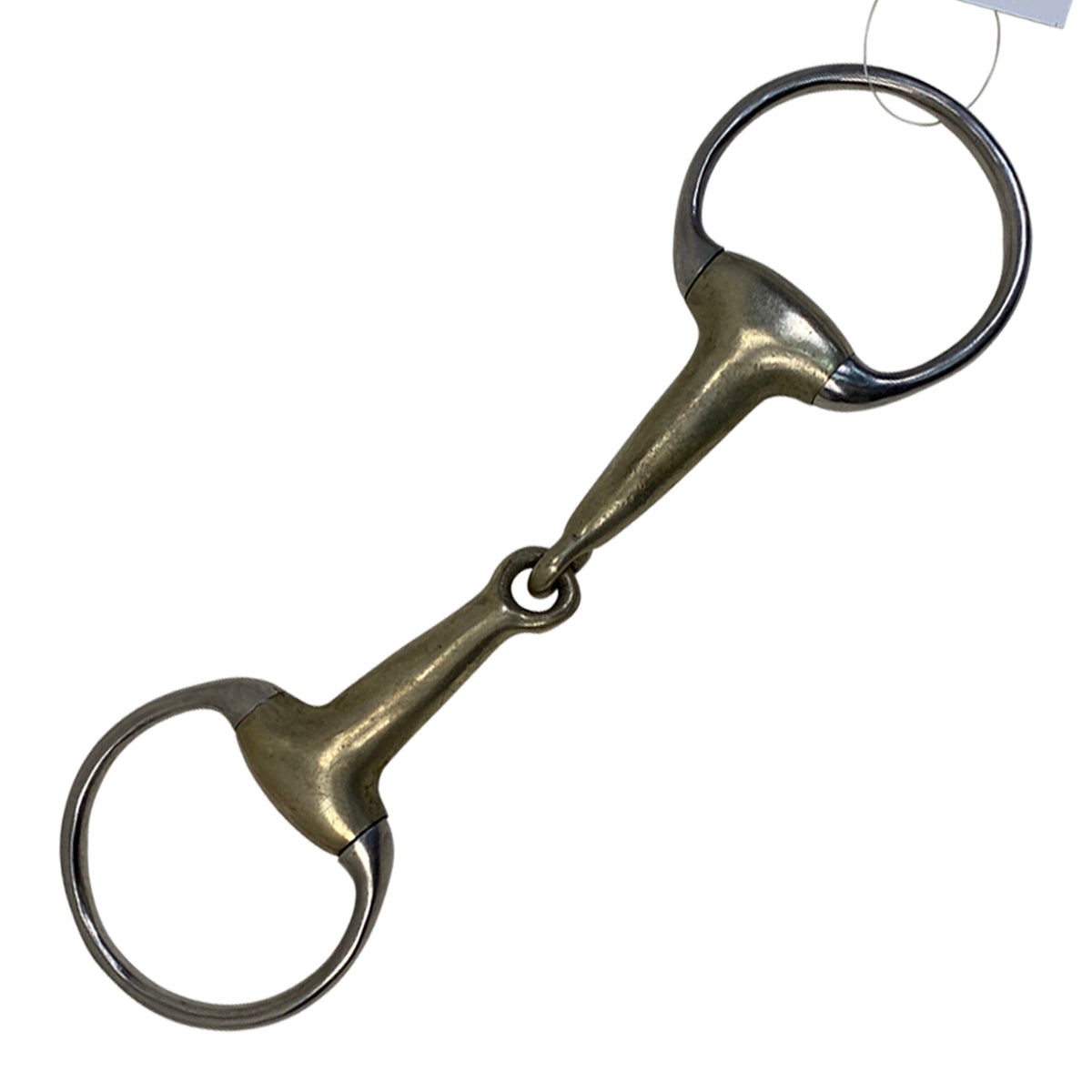 Hollow Mouth Eggbutt Jointed Snaffle in Stainless Steel/German Silver 