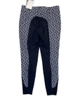 Pikeur 'Candela Grip' Full Seat in Navy/White Geometric