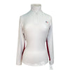 Hunt Club 'Sterling' Competition Shirt 2.0 in White/Bordeaux