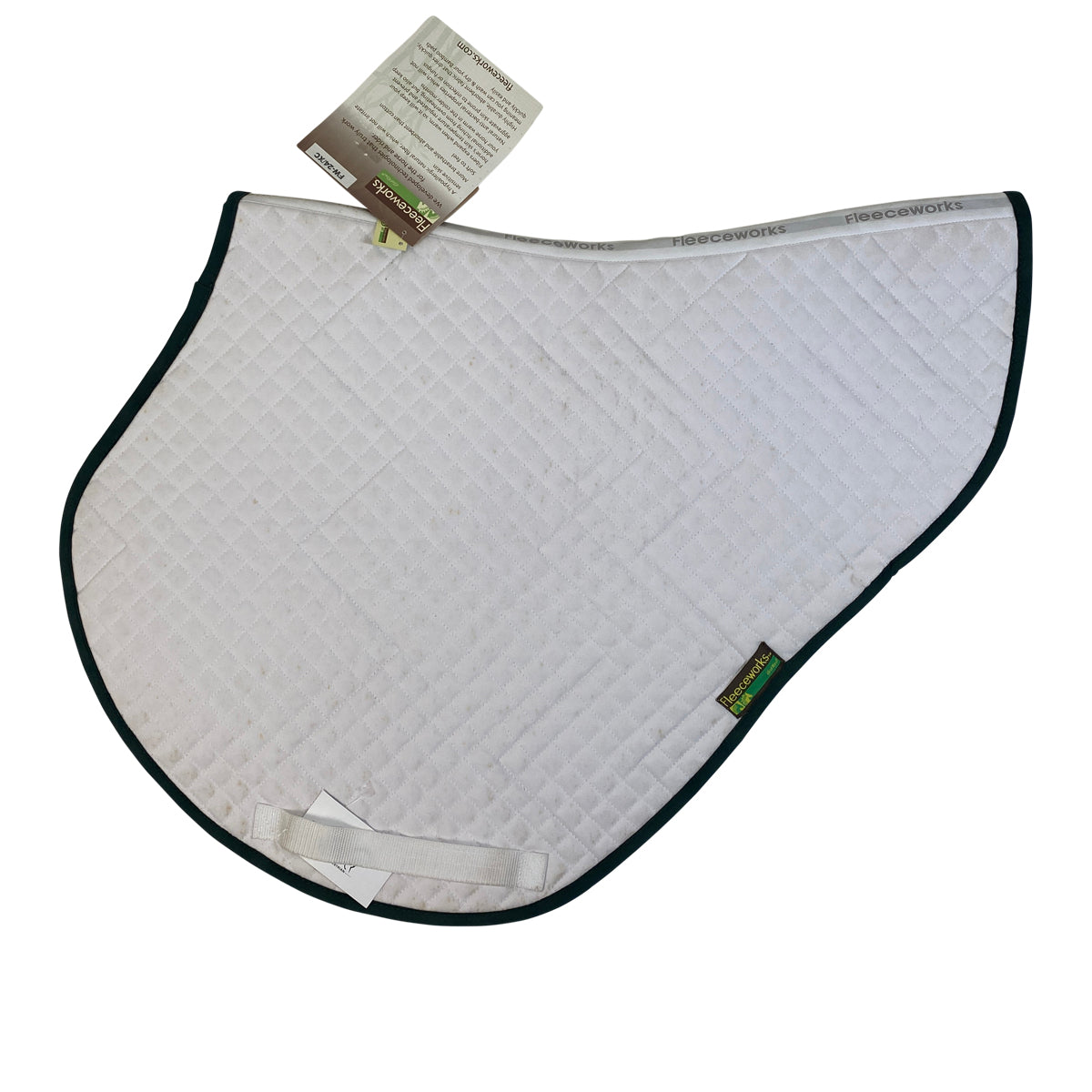 Fleeceworks Easy Care Bamboo Contour XC Pad in White w/Green