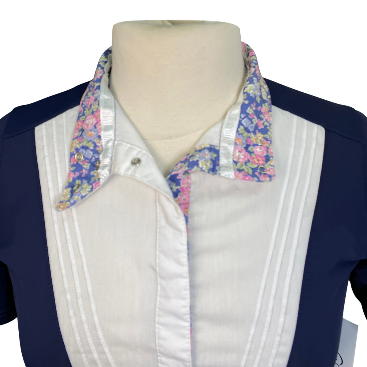 Fior Da Liso 'Alisa' Shirt in Navy w/Floral Pattern