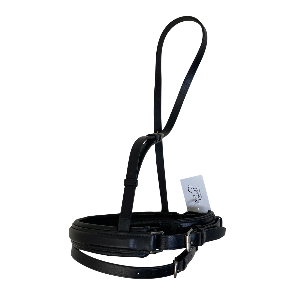 Stubben Crank Noseband w/Flash in Black