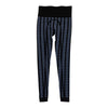 Goode Rider  Riding Tights in Black with Blue Flowers