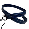 Cavalleria Toscana Elastic Leather Belt in Cobalt