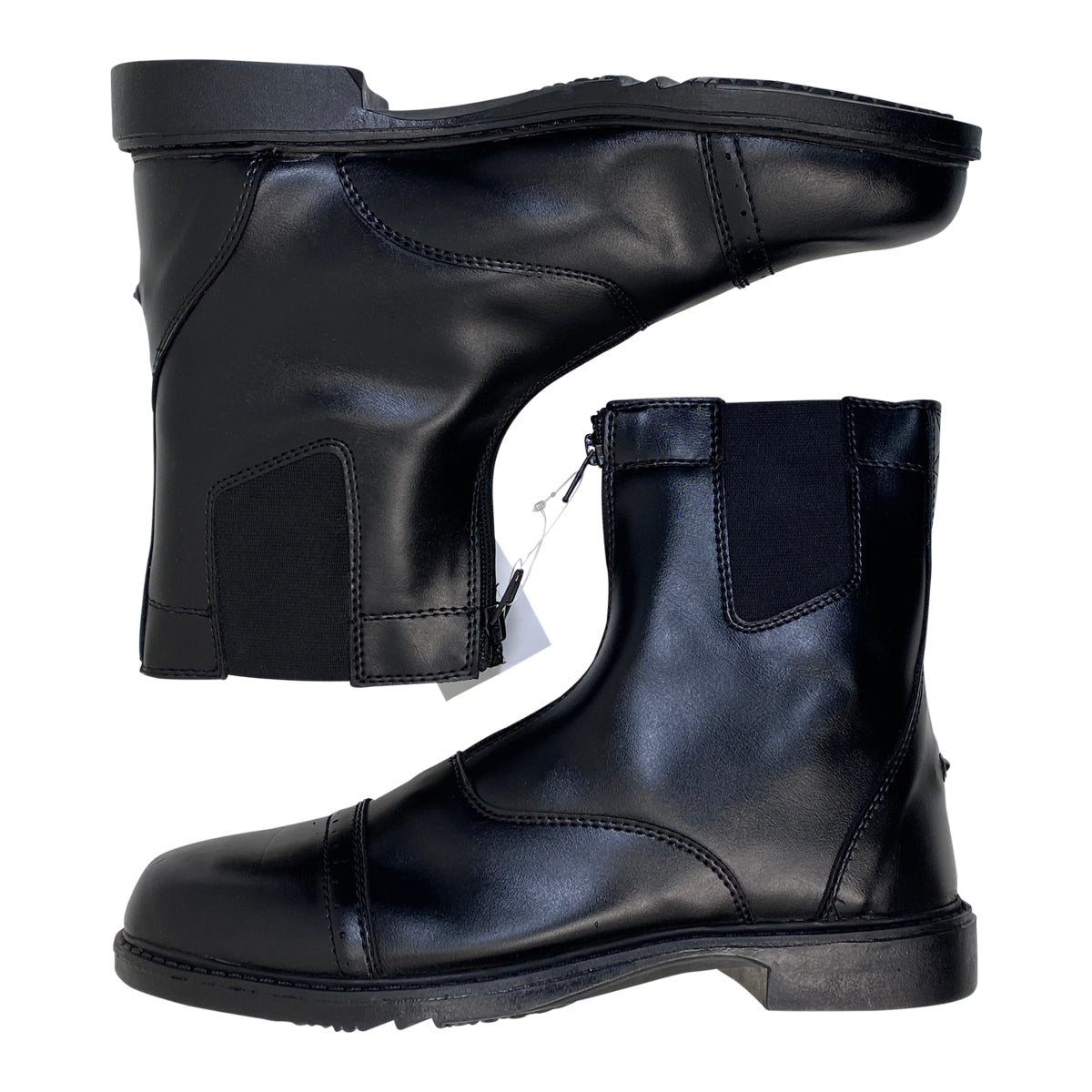 TuffRider Front Zip &#39;Starter&#39; Paddock Boots in Black