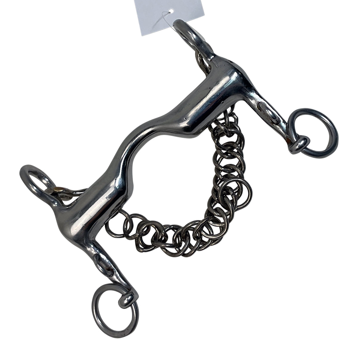 Korsteel Hollow Mouth Medium Port Mullen Pelham Bit in Stainless Steel