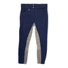 Front of Horze 'Grand Prix' Thermo Softshell Full Seat Breeches in Navy - Women's 34