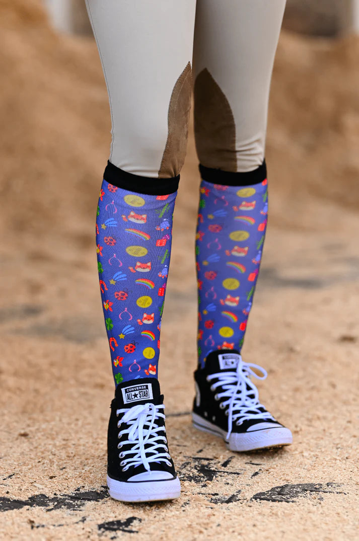 Dreamers &amp;amp; Schemers Boot Socks in Lucky Duck