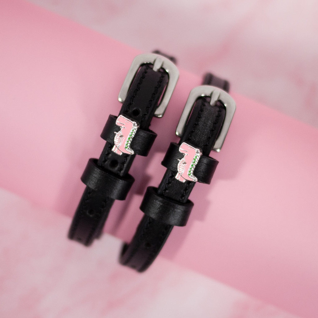 Mane Jane Spur Straps in Pink Dinosaur