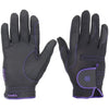 Kunkle Everyday Riding Gloves in Black/Purple