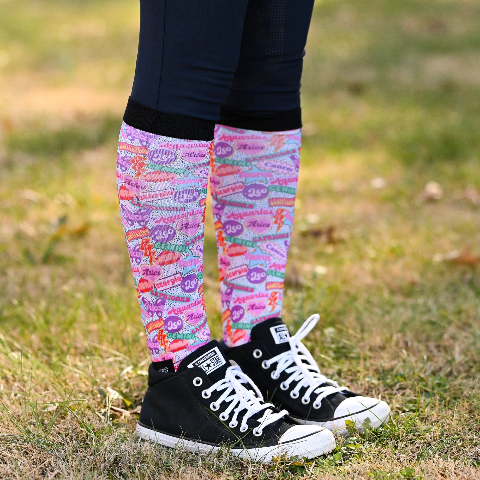 Dreamers &amp; Schemers Boot Socks in Sun Signs