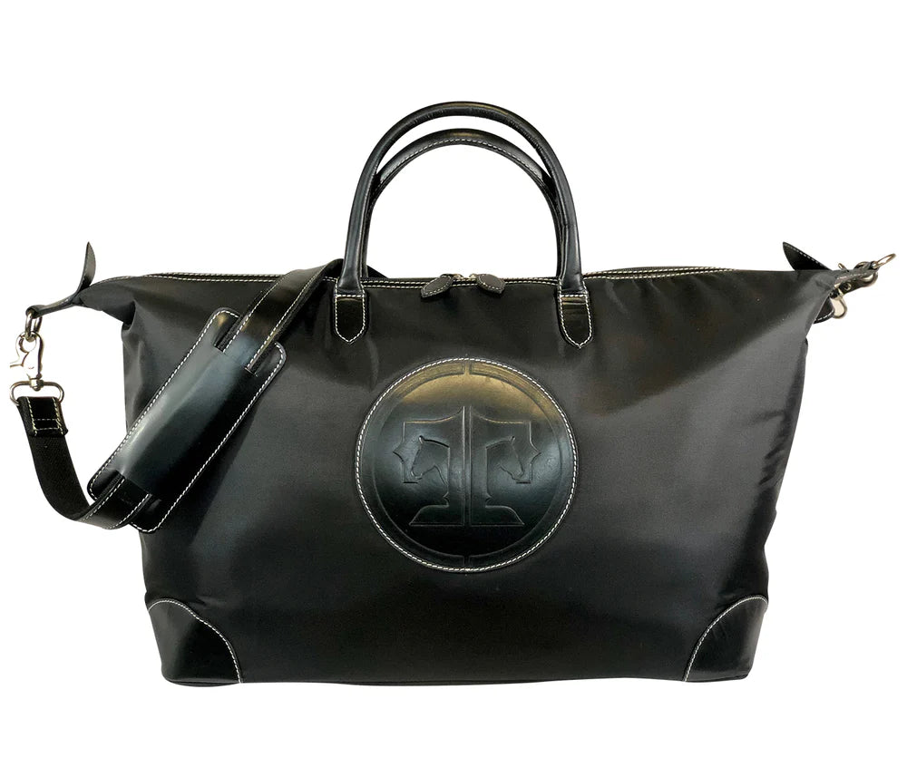 Tucker Tweed 'Tryon' Travel Overnight Signature Bag in Black/Black